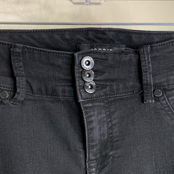 Torrid Denim Black High Rise Skinny Jeggings - Picture 4 of 13
